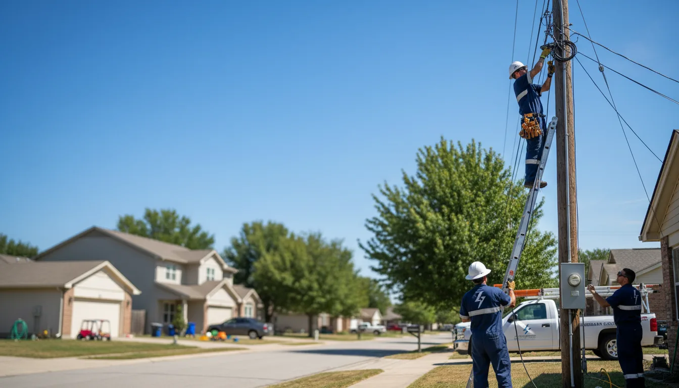 Residential electrician providing installation services in Volga, WV